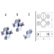 ΣΦΥΓΚΤΗΡΕΣ ΣΩΛΗΝΩΝ ΕΛΑΦΡΟΥ ΤΥΠΟΥ INOX A4 OEM M8460